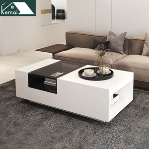 Table basse salon maison supports de télévision <span class=keywords><strong>noir</strong></span> <span class=keywords><strong>et</strong></span> <span class=keywords><strong>blanc</strong></span> salon Table à thé simple <span class=keywords><strong>meuble</strong></span> <span class=keywords><strong>TV</strong></span> moderne avec haute brillance - Product Image 5