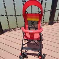 Poussette légère en acier haute teneur en carbone avec pliage en un clic, capacité de charge de 15 kg, pour les bébés de 0 à 3 ans