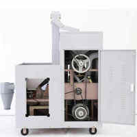 Moulin à blé automatique en acier inoxydable de 300 kg/h, avec système de criblage et de décorticage du riz, ensemble complet, machine de décorticage du riz industrielle combinée