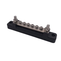 6 Terminal 300V 150A Automatique Marine RV Électrique Heavy Duty Couverture Batterie Cuivre Acier Inoxydable Porte-Fusible Bus Bar Box Block