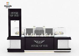 Refined Wood & Gold Perfume Display Cabinets | Custom Kiosks with Full Store Design Solutions for Malls & Retailers - Product Image 5