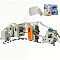 Máquina laminadora de papel higiénico y toallas de mano plegadas en N con pegamento de alta resistencia para el mercado africano
