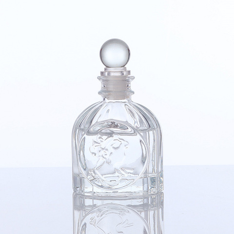 Wholesale Nordic Style 100ml Fire-Free Rattan Aromatherapy Bottles Glass Reed Diffuser Bottle Fragrance Essential Oil Bottle