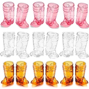 Copo de Shot de Plástico 1 Oz em Formato de Bota de Cowboy/Cowgirl - Artigos para Festa Temática Western - Product Image 4