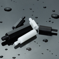 Lianyang HTS * 5 entretoise de goujon en Nylon hexagonale à une extrémité M5 écrous en plastique isolants pour Support de carte mère PCB