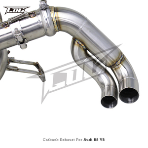 Tuyau d'échappement COC Valvetronic Catback pour <span class=keywords><strong>Audi</strong></span> <span class=keywords><strong>R8</strong></span> <span class=keywords><strong>V8</strong></span> 4.2L 2006-2015 Escape Système d'échappement de réglage sport en acier inoxydable - Product Image 2