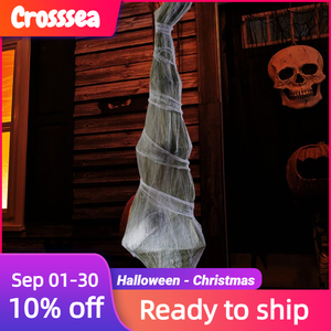 Décoration d'<span class=keywords><strong>Halloween</strong></span> : Momie suspendue tête en bas de 1,8 m - Effigie de terreur grandeur nature pour maison hantée, jardin et cour - Product Image 3