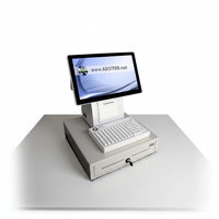 Hochwertige Metall-Kassenschublade ABS Marke Einkaufszentrum POS-System Kleine Kabellose Registrierkassenschublade Sicherer Safe mit 3 Fächern