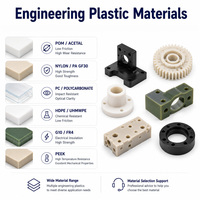 Fabrication de pièces en plastique dur sur mesure par usinage CNC à cinq axes en Suisse : POM blanc, Acetal, G-10, FR4, HDPE, LDPE, PA, GF30, Nylon, PC