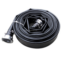 Tuyau plat en TPU de grande taille 12 "16" avec raccord SS équivalent Victaulic tuyau de vidange tuyau de filetage tuyau