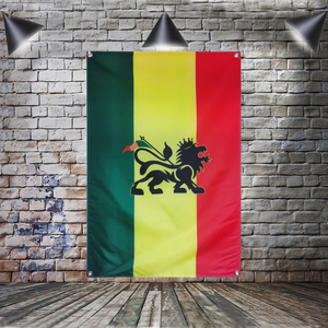 Drapeau de décoration murale <span class=keywords><strong>WORLD</strong></span> a REGGAE Lion Banner Jamaica Rasta Music Rock Band, 4 œillets aux coins, 3x5 pieds - Product Image 6