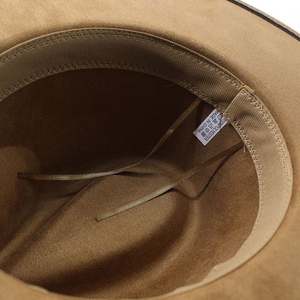 Sombrero Fedora de Poliéster/Algodón con Borde Cubierto y Diseño Liso para Hombre, Venta al por Mayor, Ala Ancha Plana, Estilo Mexicano Panamá, para Fiestas al Aire Libre y Pesca - Product Image 6