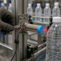 Capteur de Proximité Capacitif CRJ-A30-15APA M30 DC 3 Fils 15mm PNP NO Non Encastré CR30-15DP pour Eau, Plastique, Bois, Poudre, Pierre, Métal