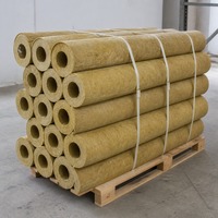 Tube isolant thermique en laine de roche en aluminium, résistant au feu, pour pipeline industriel, directement de l'usine