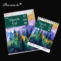 Bloc de papier aquarelle Panwenbo 300 g/m² sans acide, pressé à froid, A4 A5, carnet de peinture aquarelle, bloc de papier aquarelle