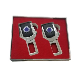 Hotsale Metal Car <span class=keywords><strong>Seat</strong></span> Segurança Belt <span class=keywords><strong>Buckle</strong></span> com Emboss logotipo do carro e couro - Product Image 2
