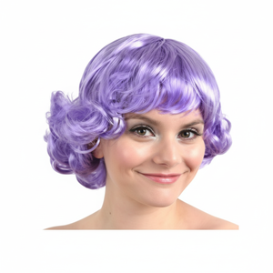 Parrucchino sintetico Cosplay Wind Wind-viola per festa di fine anno alla moda principessa oggetti di scena - Product Image 1