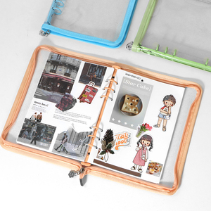 Autocollant De Stockage Organisateur Classeur A5 Réutilisable Collection Livre Zipper <span class=keywords><strong>Album</strong></span> Pour Adulte Avec Papier De Libération <span class=keywords><strong>Vierge</strong></span> Et <span class=keywords><strong>Pages</strong></span> De Poche - Product Image 5