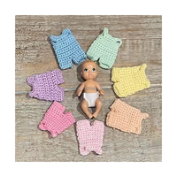 Vêtements et accessoires en gros pour poupées Reborn en coton, jouets en peluche doux, vêtements pour poupées au crochet de 10 cm, unisexe