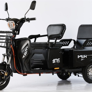 รถสามล้อไฟฟ้า 48V 600W แบบสองแถว ราคาถูก ขายดี สำหรับผู้โดยสารและขนส่งสินค้า ใช้ได้สองแบบ สำหรับผู้ใหญ่ - Product Image 5