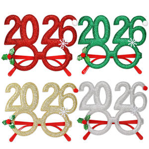 2026 Gafas de Navidad transfronterizas Marco DE FOTOS divertido digital creativo para Año Nuevo y decoraciones de fiesta Fábrica al por mayor - Product Image 5