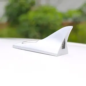 New Antenna with Solar Energy Auto LED Light Radio Signal Aerials Roof Shark Fin Decoration Lights Strobe