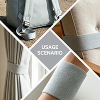 Nouveauté : Sangle élastique brossée personnalisée de 3 cm en nylon pour bretelles de sacs à dos et rideaux
