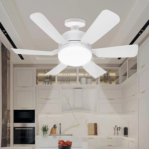 40 Wát thay đổi màu sắc LED bóng đèn <span class=keywords><strong>fan</strong></span> hâm mộ E27 B22 ổ cắm quạt trần với đèn có thể tháo rời 6 Blades tường điều khiển - Product Image 1