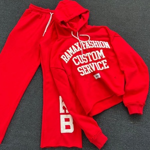 Ensemble de sweats à capuche demi-zip brodés personnalisés 450 g/m² effet vieilli, lavage abrasion, coupe oversize, 100 % coton, unisexe, écologique - Product Image 1