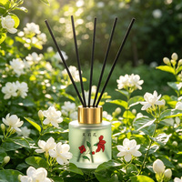 Diffuseur de parfum sans flamme haut de gamme, senteur jasmin, longue durée, écologique, 50 ml, parfum d'ambiance pour salle de bain