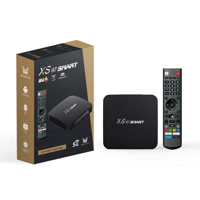 XS97 Smart 4K Android Box 2.4/5G Dual Wifi 4GB RAM 32GB ROM BT 5.0 Amlogic S905Y4 Quad 1-Year Warranty-Available Cheap Price