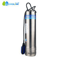 Pompe submersible électrique pour puits profond de 3 à 5 pouces avec impulsionneur multi-étages en plastique/acier inoxydable