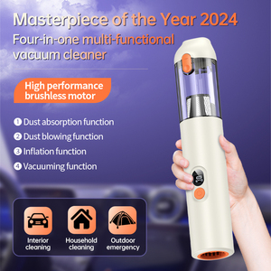 Aspiradora de Mano Inalámbrica de 14000 Pa, 4 en 1, Mini Aspiradora Portátil Inalámbrica para Auto con Función de Soplado y Succión para Limpieza del Hogar y del Auto - Product Image 4