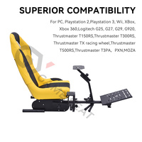 GY031 Placa de pedal ajustable ODM OEM Simulador de carreras Sim profesional Silla de movimiento de cabina para PC,Wii,Logitech G25,G27,G920,G29