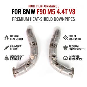 Vortex Stainless Steel <b>Exhaust</b> Pipeline for BMW F90 M5 4.4T with Heat Shield Front Link Pipes Systems Unit Component Mod - Product Image 1