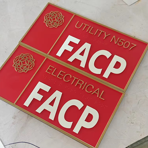 Plaque Métallique Personnalisée pour Hôtel, Meilleure Vente du Fabricant, Décoration de Porte, Plaque Nominale Gravée, Plaques Numérotées pour Portes de Chambre et Murs - Product Image 2