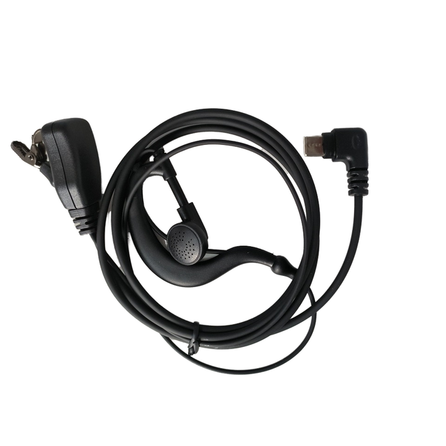 Type-C Wired Music Earphones & Headphones with PTT Interface Compatible with Two-Way Radio & Walkie Talkie Earpiece