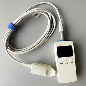 Oxymètre de pouls pour animaux, portable, pour usage vétérinaire, alimenté par USB, en plastique blanc, certifié CE - Product Image 1