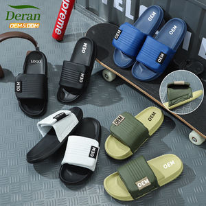 Deran OEM ev terlik çiftler moda Eva günlük ayakkabı Unisex büyük boy özel erkek terlikleri kaymaz banyo terliği - Product Image 1