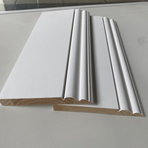 Molduras de Madera para Techo de Apartamentos y Hoteles, Molduras de Zócalo Blancas Imprimadas al por Mayor - Product Image 3
