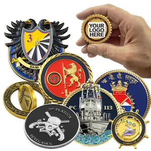 Factory Price Coin Collection Supplies Zinc Alloy Metal Enamel Custom Challenge Coin Maker 3D Gold Silver Commemorative Coins