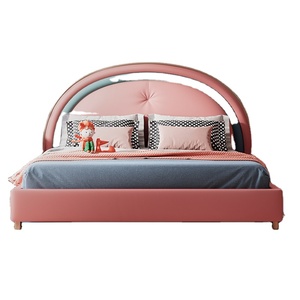 hot sale new modern rainbow cartoon bedroom furniture pink