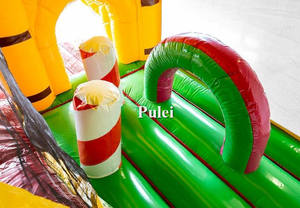 Trampoline de la jungle XXL multijoueur Maison de château <span class=keywords><strong>Garde</strong></span> du <span class=keywords><strong>corps</strong></span> Château de saut Toboggan gonflable Château d'eau Jouets gonflables commerciaux - Product Image 6