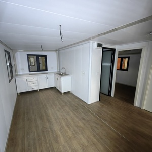 Sang trọng 40ft hiện đại mở rộng container nhà <span class=keywords><strong>2</strong></span> phòng ngủ nhỏ prefab nhà với cửa kính cho biệt thự - Product Image 3