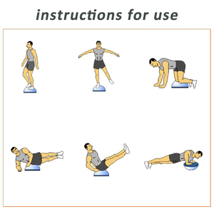 <span class=keywords><strong>Blu</strong></span> di Forma Fisica di Yoga Resistenza Esercizio di Allenamento Mezza Balance Ball Con Pompa - Product Image 4