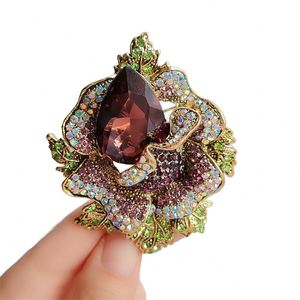 Broches de Pedrería Coloridos, Broches de Aleación Unisex para Fiestas, Bodas, Compromisos, Regalos para Mujeres y Niños - Product Image 4