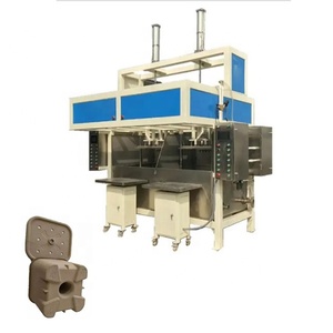 PLC reciprocating waste paper recycle paper pulp vegetable blueberry industrial packaging tray producing egg tray making machine