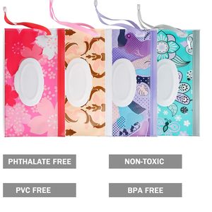 UIOWIO Custom Logo Design Easy Carry Eco-Friendly EVA Wet Tissue Travel Bag Lightweight Recyclable Refillable <strong>Wipes</strong> Pouch - Product Image 2