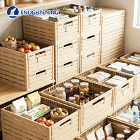 Caisse de présentation pliable en plastique pour supermarché, en PP, empilable, pliable, gain de place, pour légumes et fruits frais, panier de courses