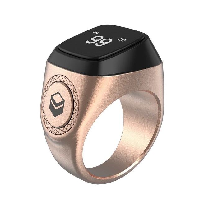 Smart Digital Counter for Prayer Islamic Tasbih Adjustable Sizes Tally Counter Clicker Ring OLED Waterproof Rechargeable